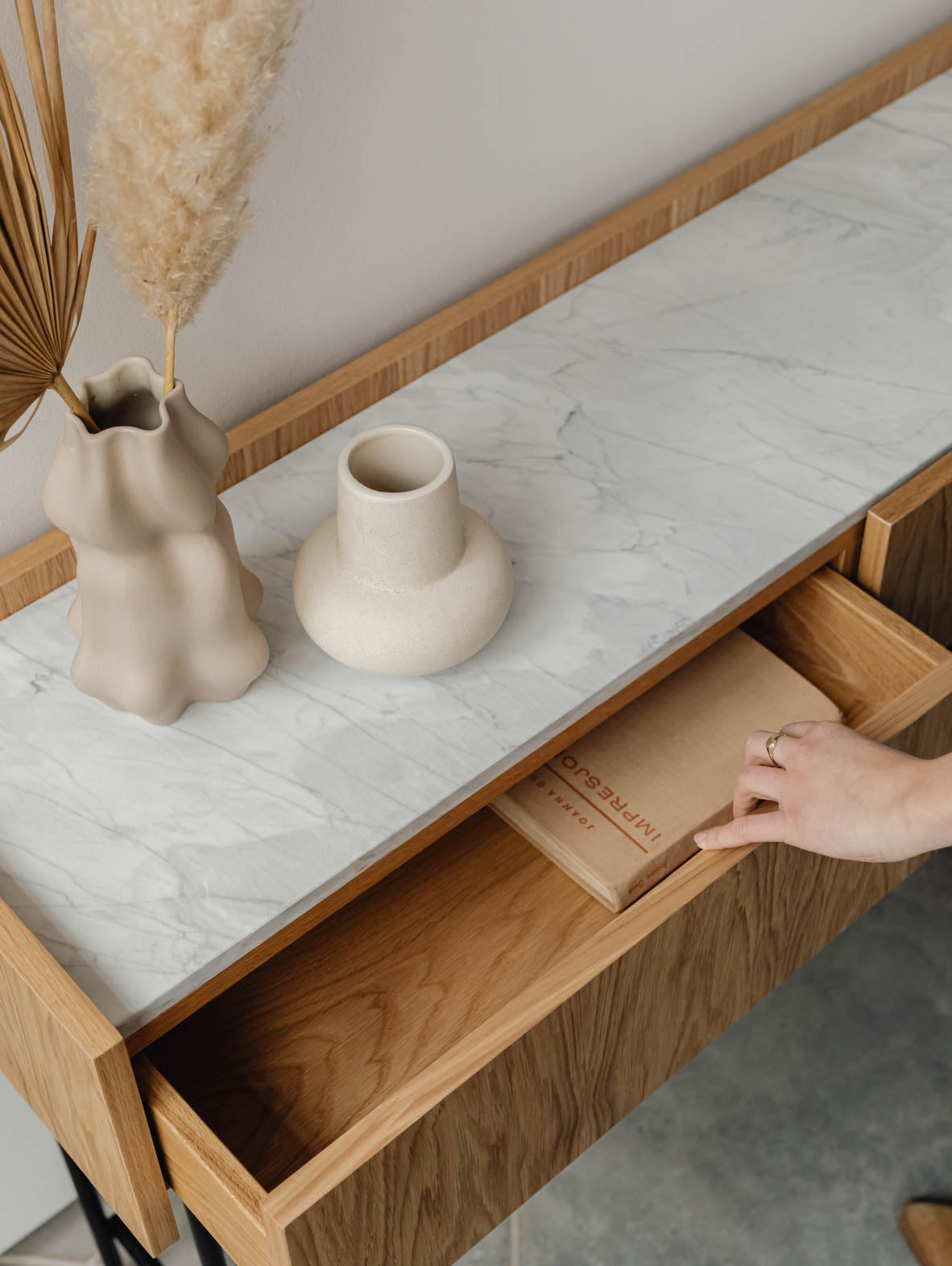 Konsola z marmurowym blatem FORST Console