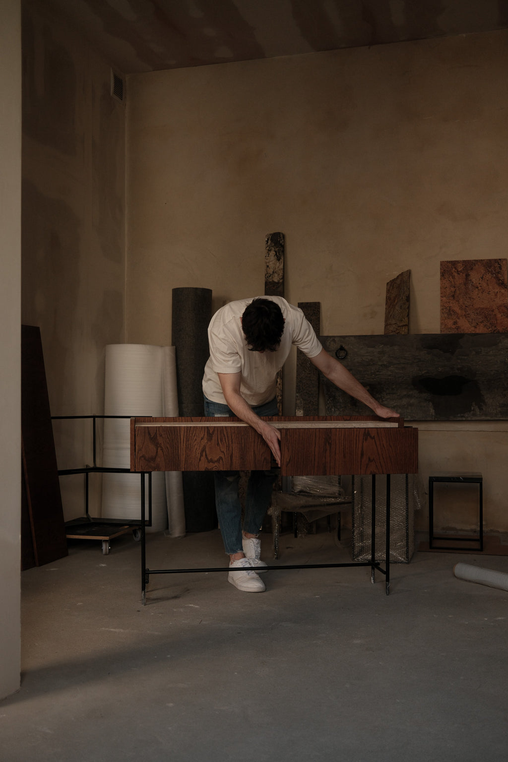 FORST Console with marble top