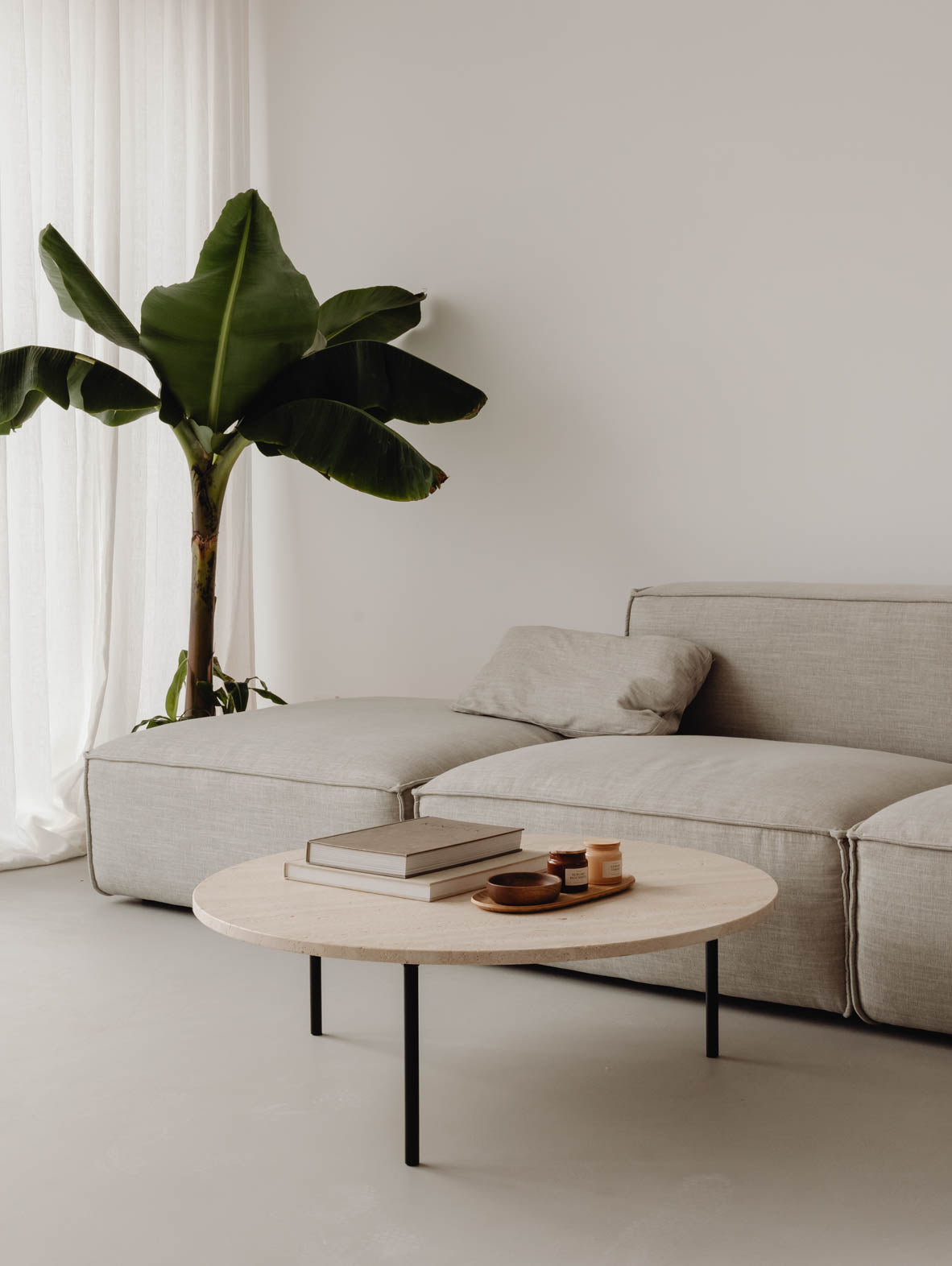 Stolik kawowy GRUFF Travertine L