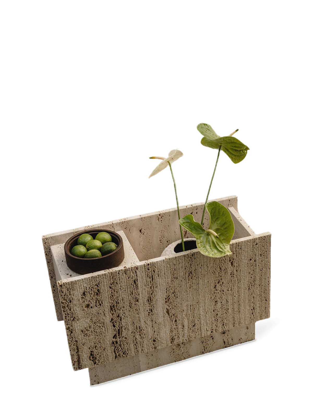 Travertine LIDO flower stand