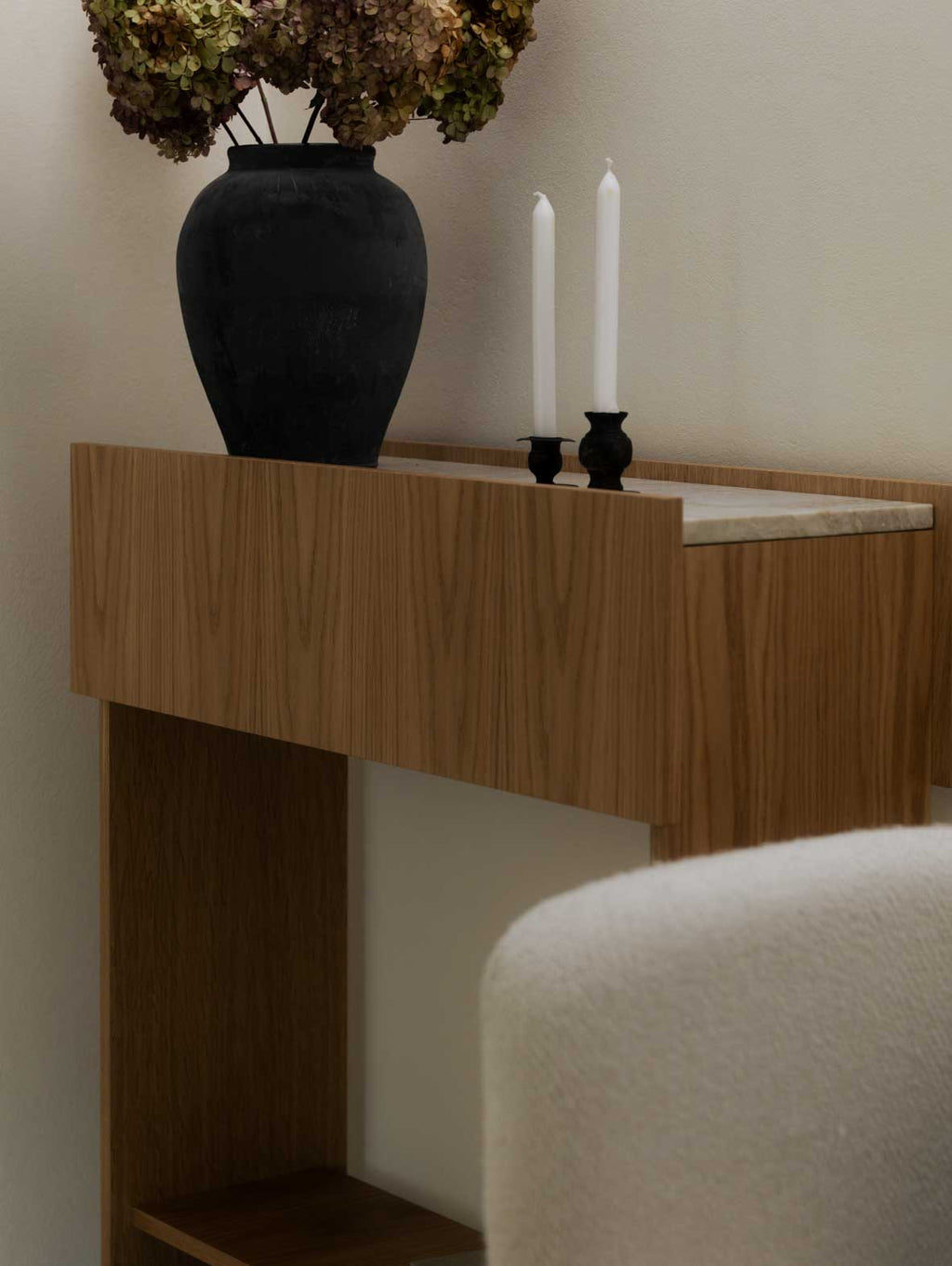 ORIA console with drawer